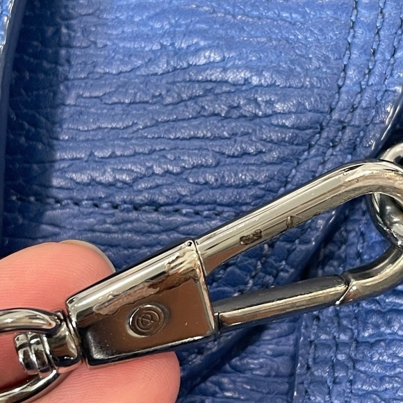 3.1 Phillip Lim Pashli Medium Calfskin Leather Satchel Royal Blue - Picture 10 of 16